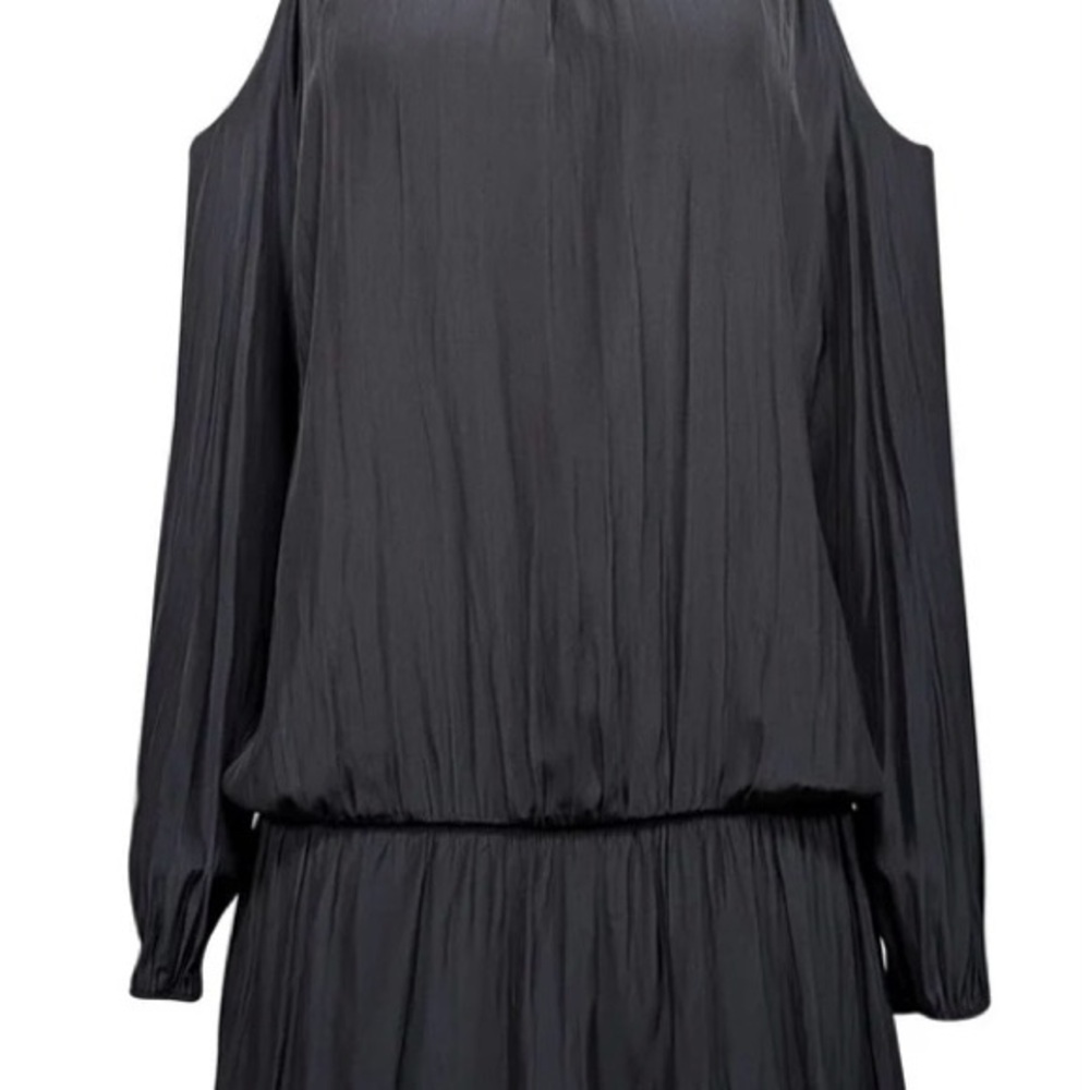 Ramy Brook Black Cut Out Blouson Cocktail Dress